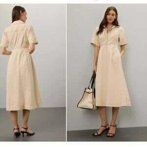 Rosetta Getty Bone Shirtdress Size 2 **READ FLAW**